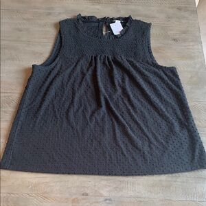 J. Crew Gray Sleeveless Blouse with Boxy Relaxed Fit